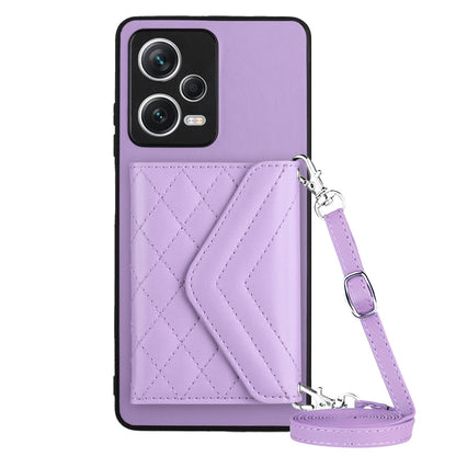 Xiaomi Redmi Note 12 5G Leather Case with Card Holder & RFID Protection, Long Lanyard Included