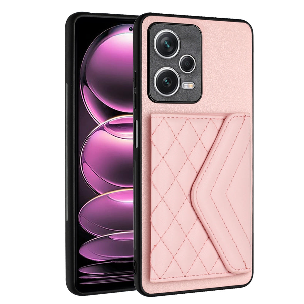 Xiaomi Redmi Note 12 5G Leather Case with Card Holder & RFID Protection, Long Lanyard Included