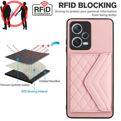 Xiaomi Redmi Note 12 Pro+ 5G Leather Case with Card Holder & RFID Protection, Long Lanyard Included