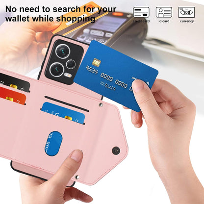Xiaomi Redmi Note 12 Pro+ 5G Leather Case with Card Holder & RFID Protection, Long Lanyard Included