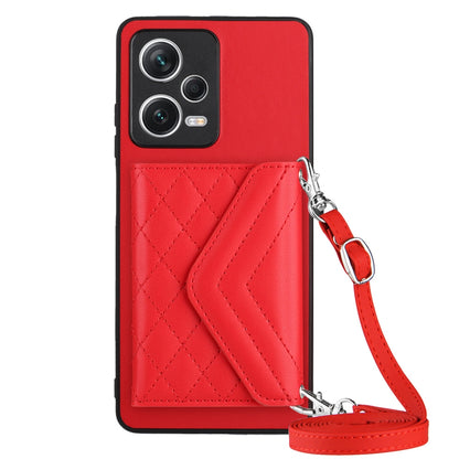 Xiaomi Redmi Note 12 Pro+ 5G Leather Case with Card Holder & RFID Protection, Long Lanyard Included
