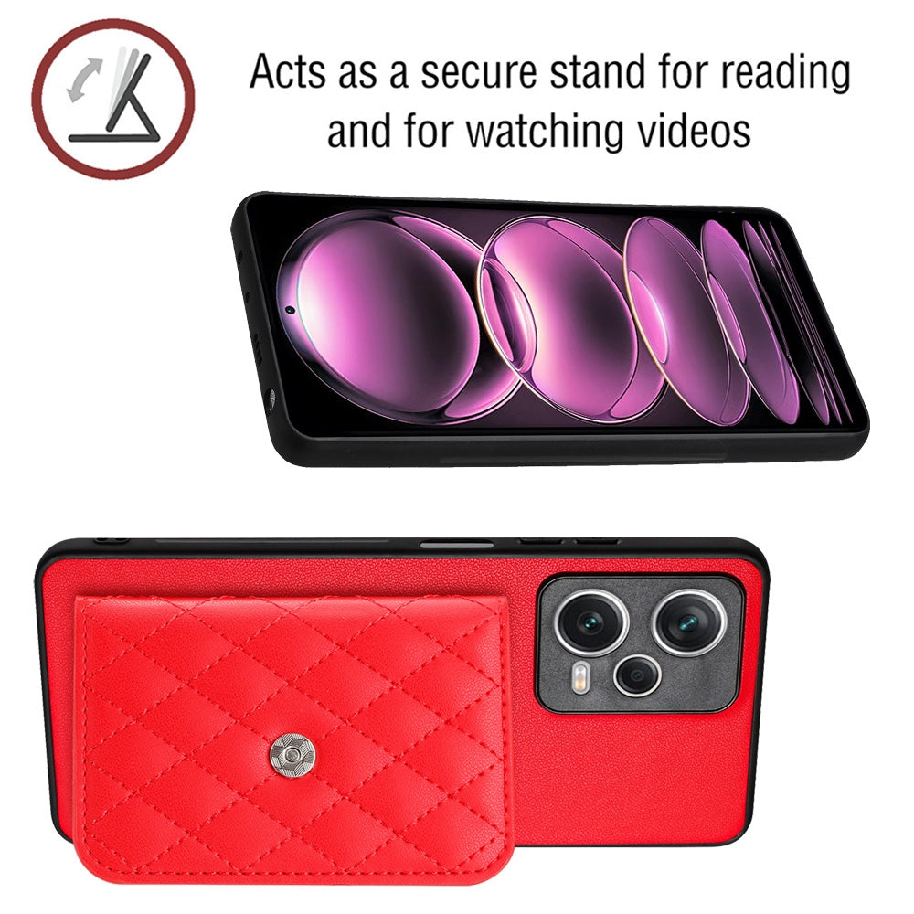 Xiaomi Redmi Note 12 Pro+ 5G Leather Case with Card Holder & RFID Protection, Long Lanyard Included