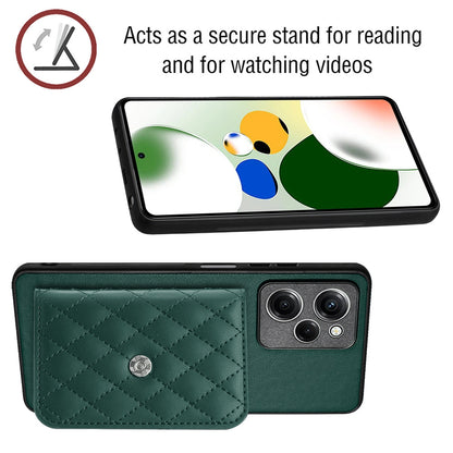 Xiaomi Redmi Note 12 Pro Speed Leather Case with Card Holder & RFID Protection, Long Lanyard Included