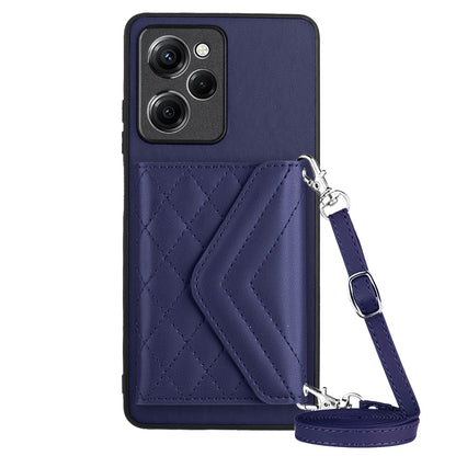 Xiaomi Redmi Note 12 Pro Speed Leather Case with Card Holder & RFID Protection, Long Lanyard Included