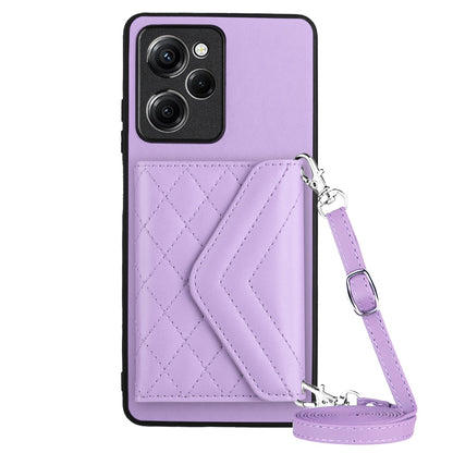 Xiaomi Redmi Note 12 Pro Speed Leather Case with Card Holder & RFID Protection, Long Lanyard Included