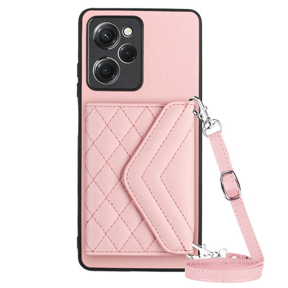 Xiaomi Redmi Note 12 Pro Speed Leather Case with Card Holder & RFID Protection, Long Lanyard Included
