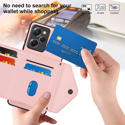 Xiaomi Redmi Note 12 Pro Speed Leather Case with Card Holder & RFID Protection, Long Lanyard Included