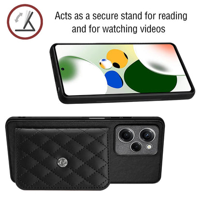 Xiaomi Redmi Note 12 Pro Speed Leather Case with Card Holder & RFID Protection, Long Lanyard Included