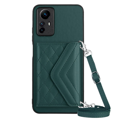 Xiaomi Redmi Note 12S 4G Leather Case with Card Holder & RFID Protection, Long Lanyard Included