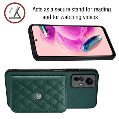Xiaomi Redmi Note 12S 4G Leather Case with Card Holder & RFID Protection, Long Lanyard Included