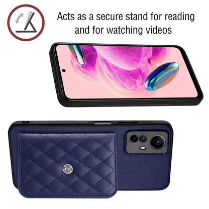 Xiaomi Redmi Note 12S 4G Leather Case with Card Holder & RFID Protection, Long Lanyard Included