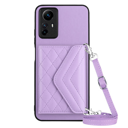 Xiaomi Redmi Note 12S 4G Leather Case with Card Holder & RFID Protection, Long Lanyard Included