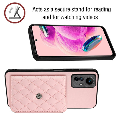 Xiaomi Redmi Note 12S 4G Leather Case with Card Holder & RFID Protection, Long Lanyard Included