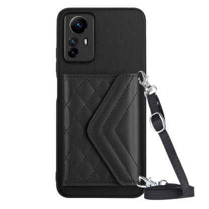 Xiaomi Redmi Note 12S 4G Leather Case with Card Holder & RFID Protection, Long Lanyard Included