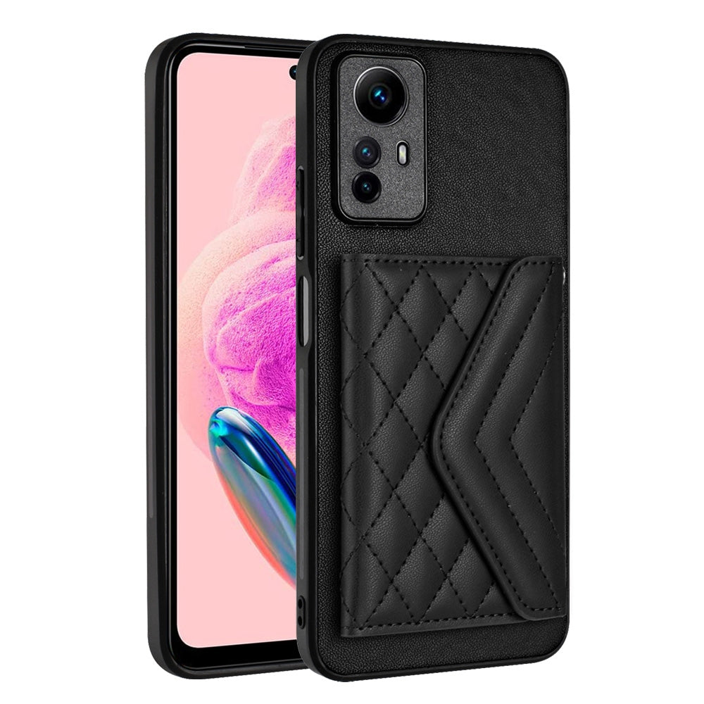 Xiaomi Redmi Note 12S 4G Leather Case with Card Holder & RFID Protection, Long Lanyard Included