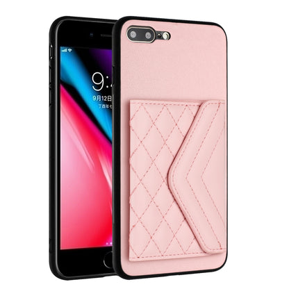 iPhone 7 Plus Leather Case with Card Holder & RFID Protection, Long Lanyard Included