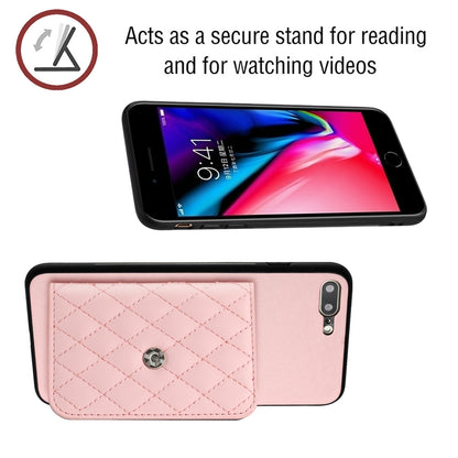 iPhone 8 Plus Leather Case with Card Holder & RFID Protection, Long Lanyard Included