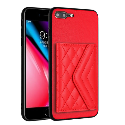 iPhone 7 Plus Leather Case with Card Holder & RFID Protection, Long Lanyard Included