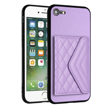 iPhone SE 2022 Leather Case with Card Holder & RFID Protection, Long Lanyard Included