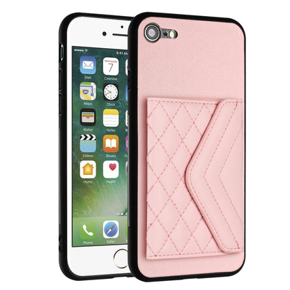 iPhone SE 2020 Leather Case with Card Holder & RFID Protection, Long Lanyard Included