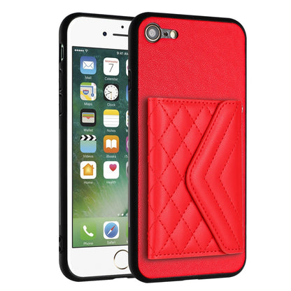 iPhone SE 2020 Leather Case with Card Holder & RFID Protection, Long Lanyard Included