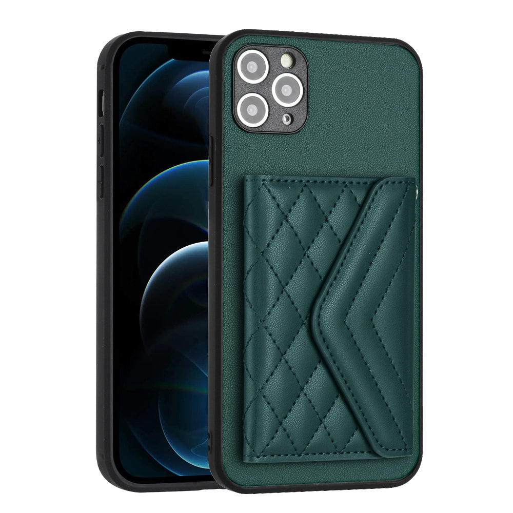 iPhone 11 Pro Leather Case with Card Holder & RFID Protection, Long Lanyard Included