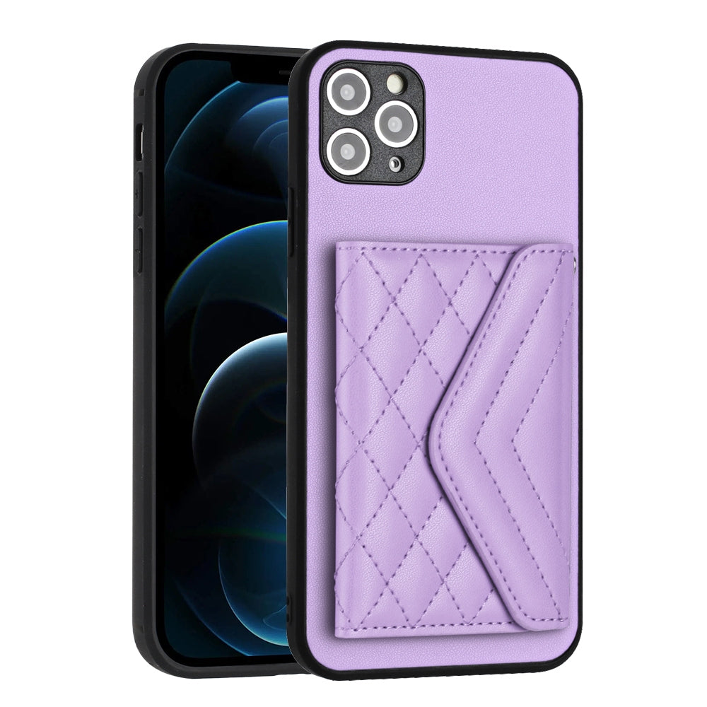 iPhone 11 Pro Leather Case with Card Holder & RFID Protection, Long Lanyard Included