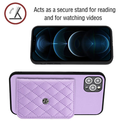 iPhone 11 Pro Leather Case with Card Holder & RFID Protection, Long Lanyard Included