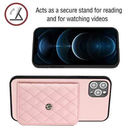 iPhone 11 Pro Leather Case with Card Holder & RFID Protection, Long Lanyard Included
