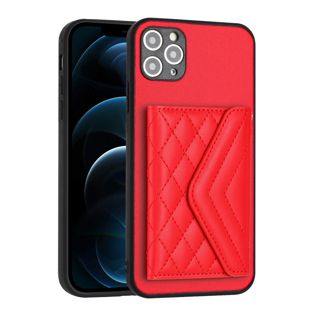 iPhone 11 Pro Leather Case with Card Holder & RFID Protection, Long Lanyard Included