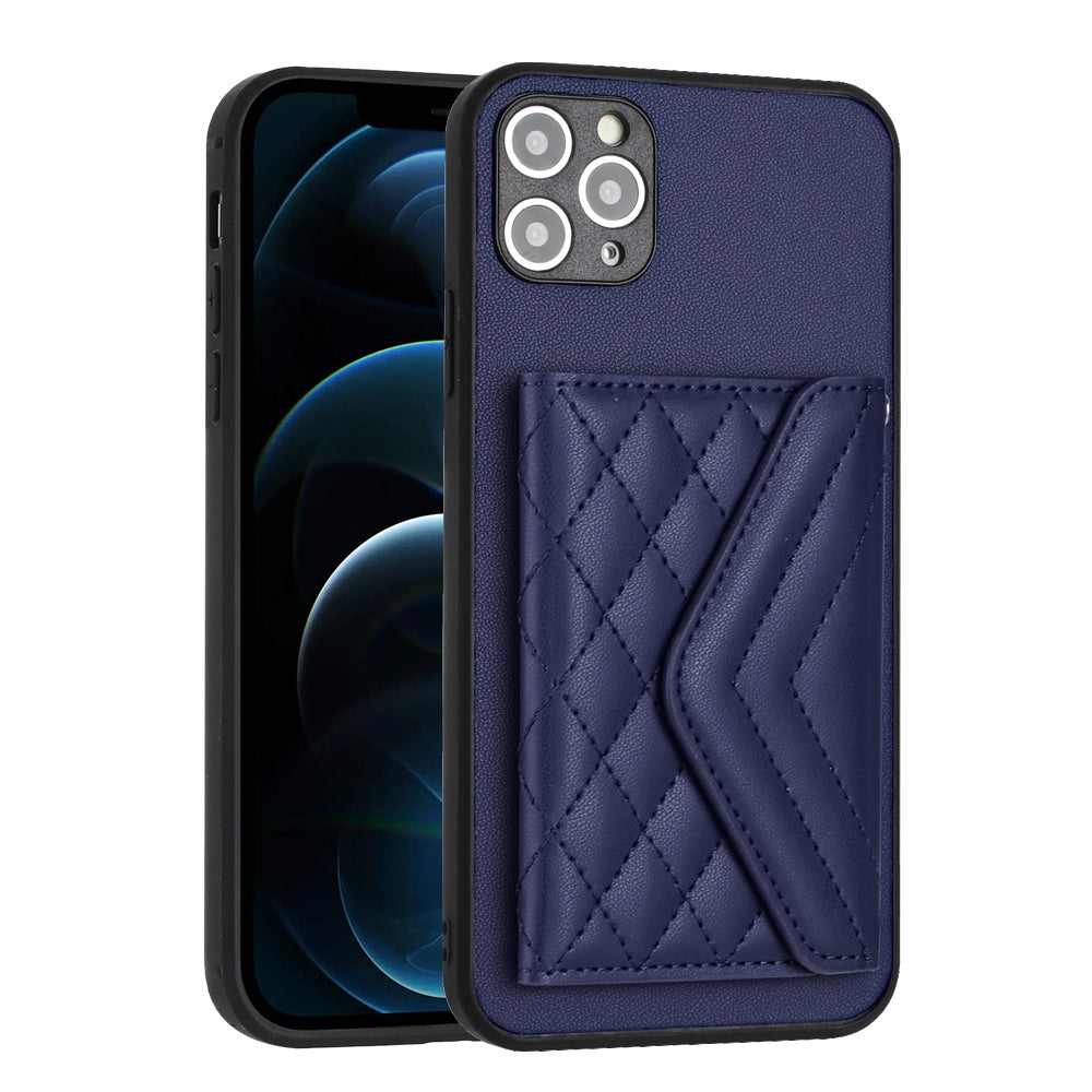 iPhone 11 Pro Max Leather Case with Card Holder & RFID Protection, Long Lanyard Included