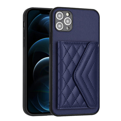 iPhone 11 Pro Max Leather Case with Card Holder & RFID Protection, Long Lanyard Included