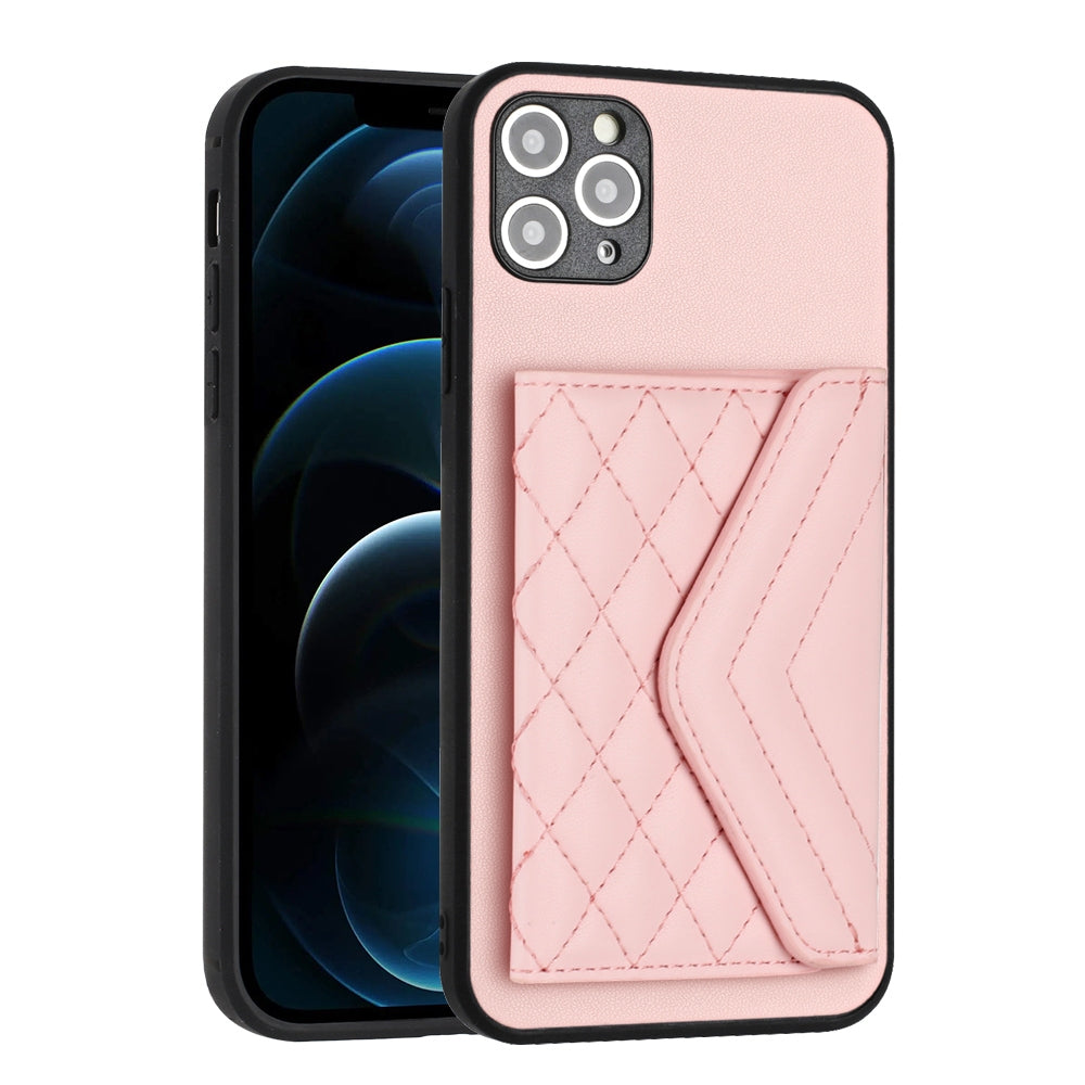 iPhone 11 Pro Max Leather Case with Card Holder & RFID Protection, Long Lanyard Included