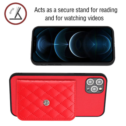 iPhone 11 Pro Max Leather Case with Card Holder & RFID Protection, Long Lanyard Included