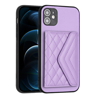 iPhone 12 Leather Case with Card Holder & RFID Protection, Long Lanyard Included