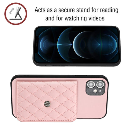 iPhone 12 Mini Leather Case with Card Holder & RFID Protection, Long Lanyard Included
