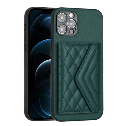 iPhone 12 Pro Leather Case with Card Holder & RFID Protection, Long Lanyard Included
