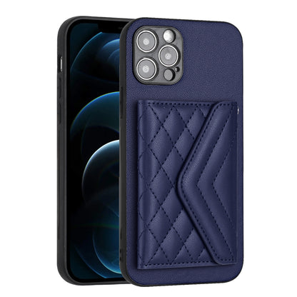 iPhone 12 Pro Leather Case with Card Holder & RFID Protection, Long Lanyard Included
