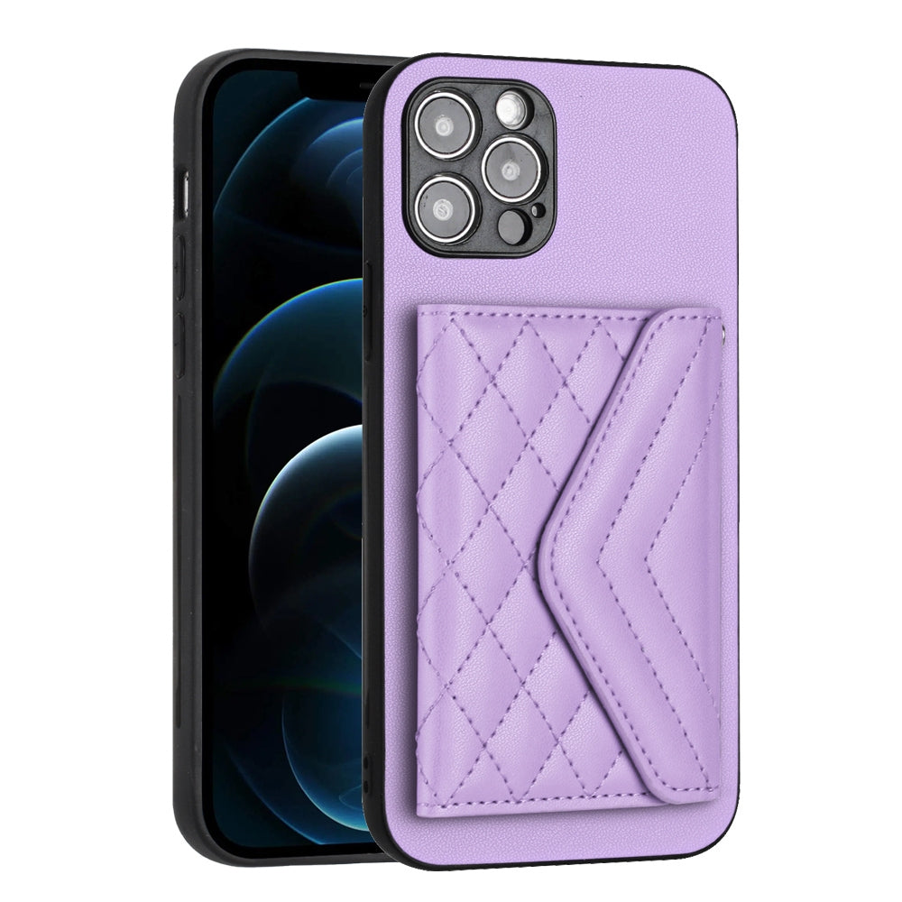 iPhone 12 Pro Max Leather Case with Card Holder & RFID Protection, Long Lanyard Included
