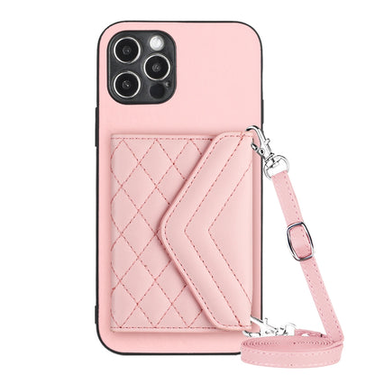 iPhone 12 Pro Max Leather Case with Card Holder & RFID Protection, Long Lanyard Included