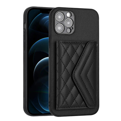 iPhone 12 Pro Max Leather Case with Card Holder & RFID Protection, Long Lanyard Included