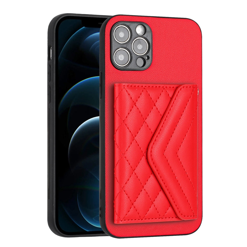 iPhone 12 Pro Max Leather Case with Card Holder & RFID Protection, Long Lanyard Included