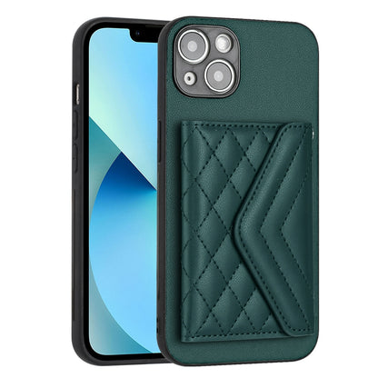 iPhone 13 Leather Case with Card Holder & RFID Protection, Long Lanyard Included