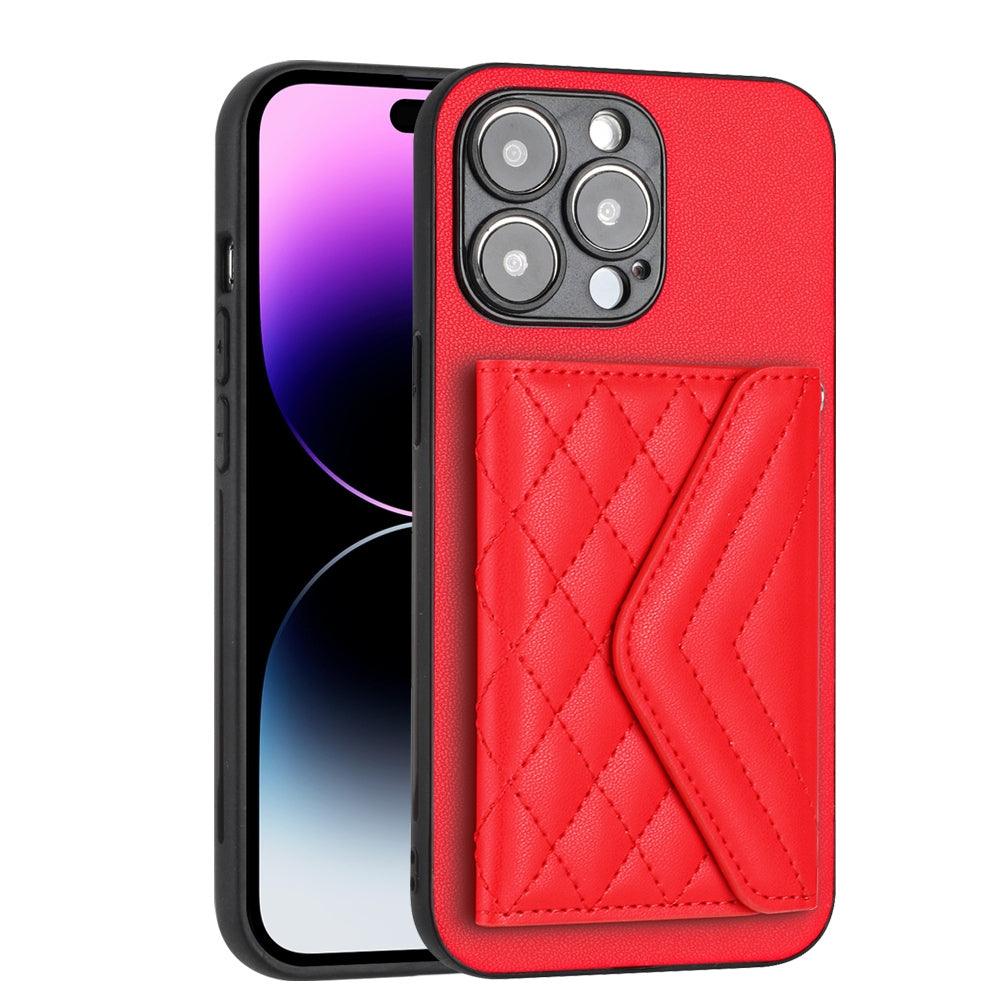 iPhone 13 Pro Leather Case with Card Holder & RFID Protection, Long Lanyard Included