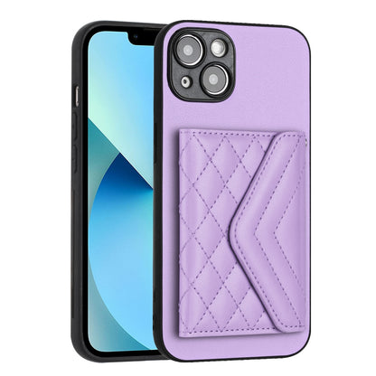 iPhone 14 Plus Leather Case with Card Holder & RFID Protection, Long Lanyard Included