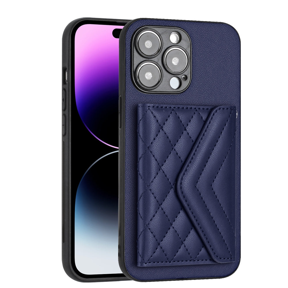 iPhone 14 Pro Leather Case with Card Holder & RFID Protection, Long Lanyard Included