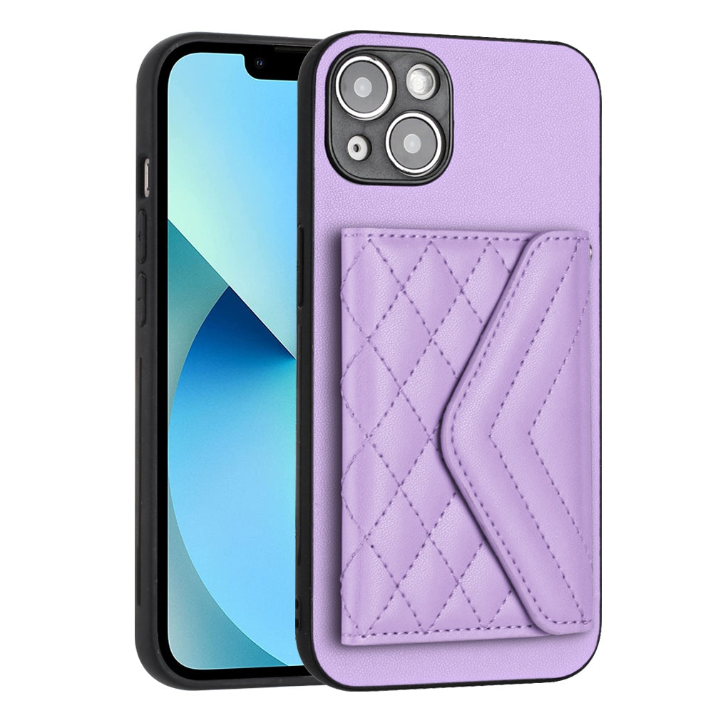 iPhone 15 Leather Case with Card Holder & RFID Protection, Long Lanyard Included