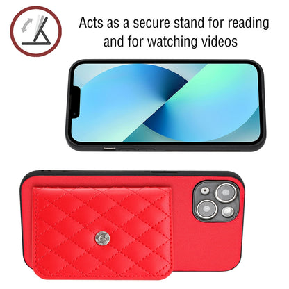 iPhone 15 Leather Case with Card Holder & RFID Protection, Long Lanyard Included