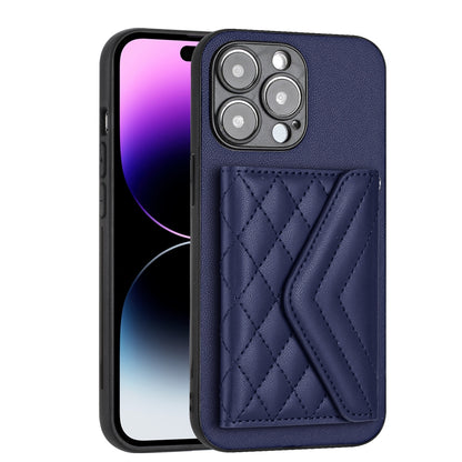iPhone 15 Pro Leather Case with Card Holder & RFID Protection, Long Lanyard Included