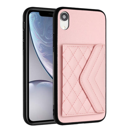 iPhone XR Leather Case with Card Holder & RFID Protection, Long Lanyard Included